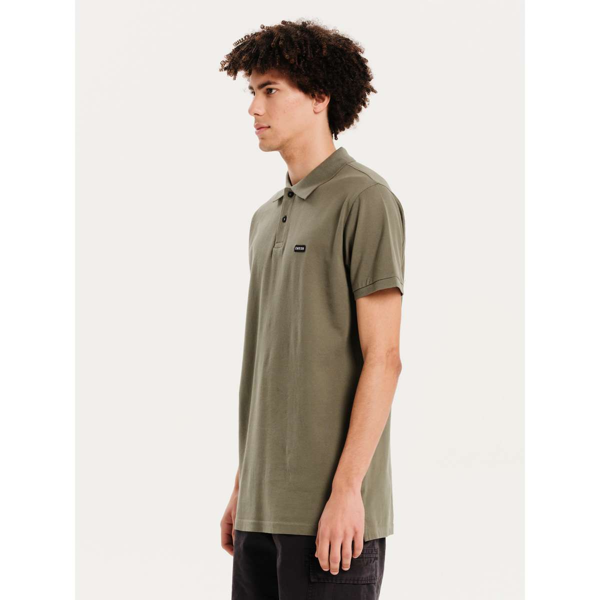 EMERSON MEN΄S REGULAR FIT COTTON ΚΟΝΤΟΜΑΝΙΚΗ ΜΠΛΟΥΖΑ POLO 251.EM35.59 OLIVE GREEN - Πράσινο - M
