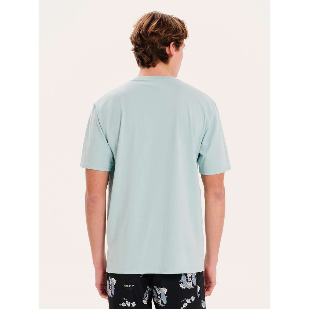 EMERSON SOLID MEN’S REGULAR FIT COTTON SHORT SLEEVE T-SHIRT 251.EM33.122 REEF BLUE