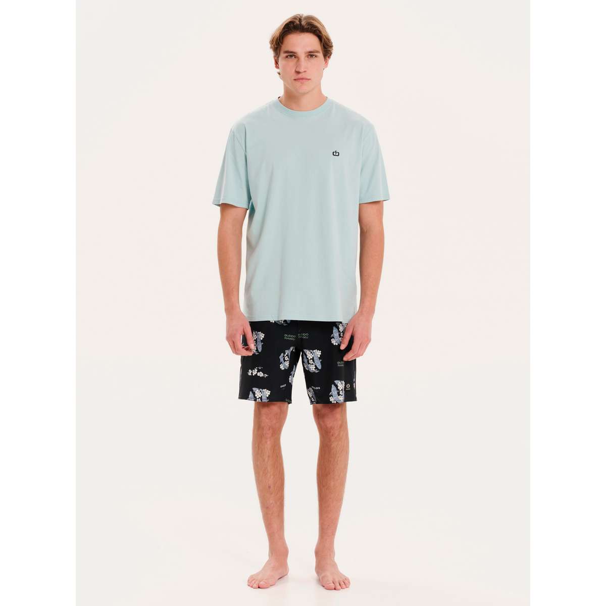 EMERSON SOLID MEN’S REGULAR FIT COTTON SHORT SLEEVE T-SHIRT 251.EM33.122 REEF BLUE