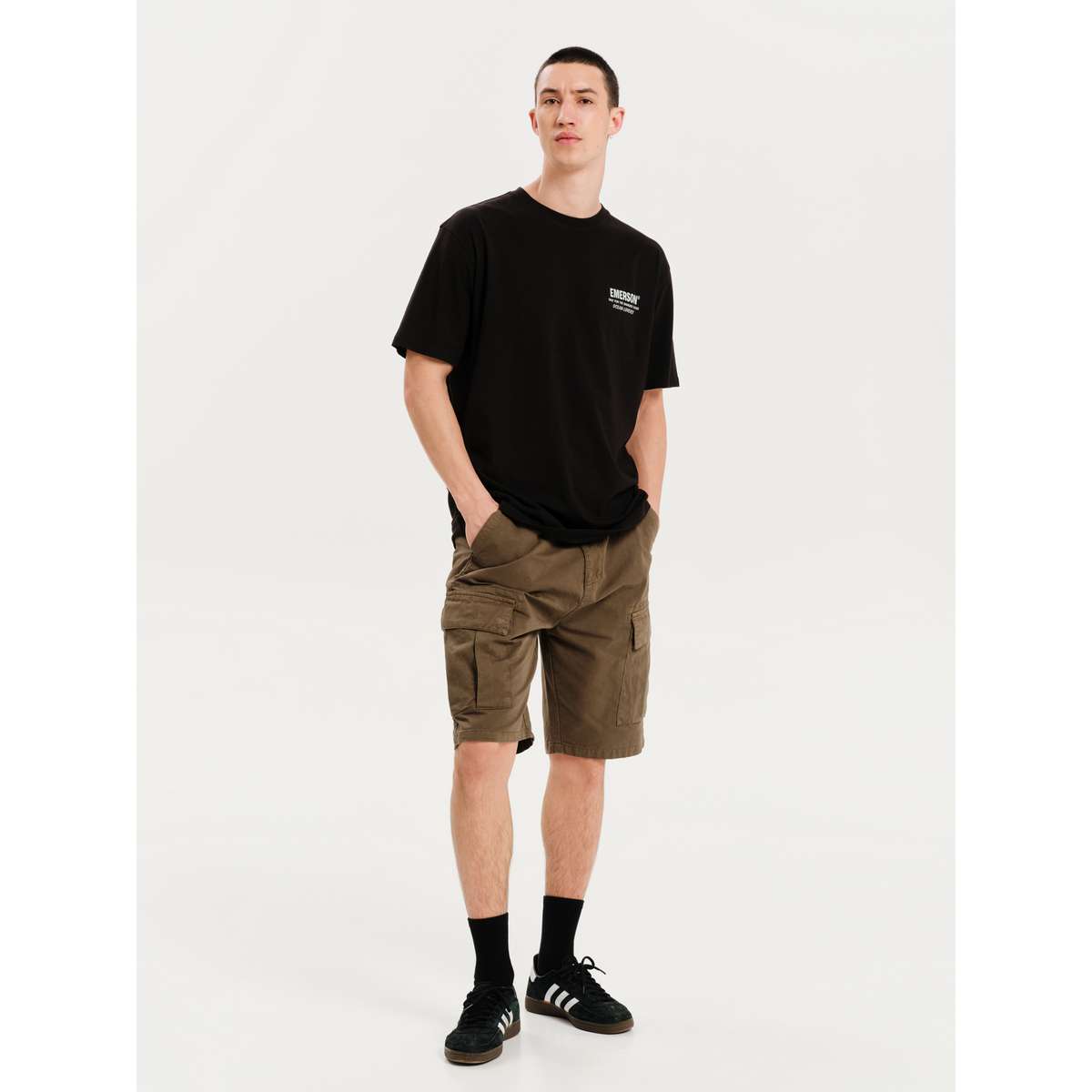EMERSON ΄΄MORE WAVES LESS BEHAVES΄΄ MEN’S SHORT SLEEVE T-SHIRT 251.EM33.29 BLACK