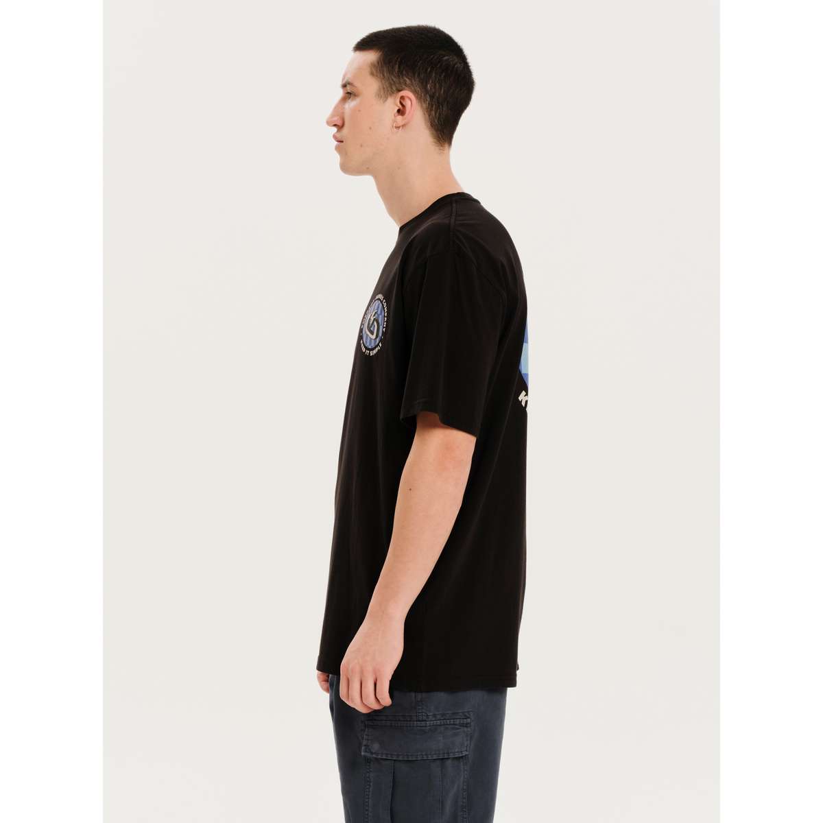 EMERSON GENIUS COMPANY KEEP IT SIMPLE MEN’S SHORT SLEEVE T-SHIRT 251.EM33.04 BLACK