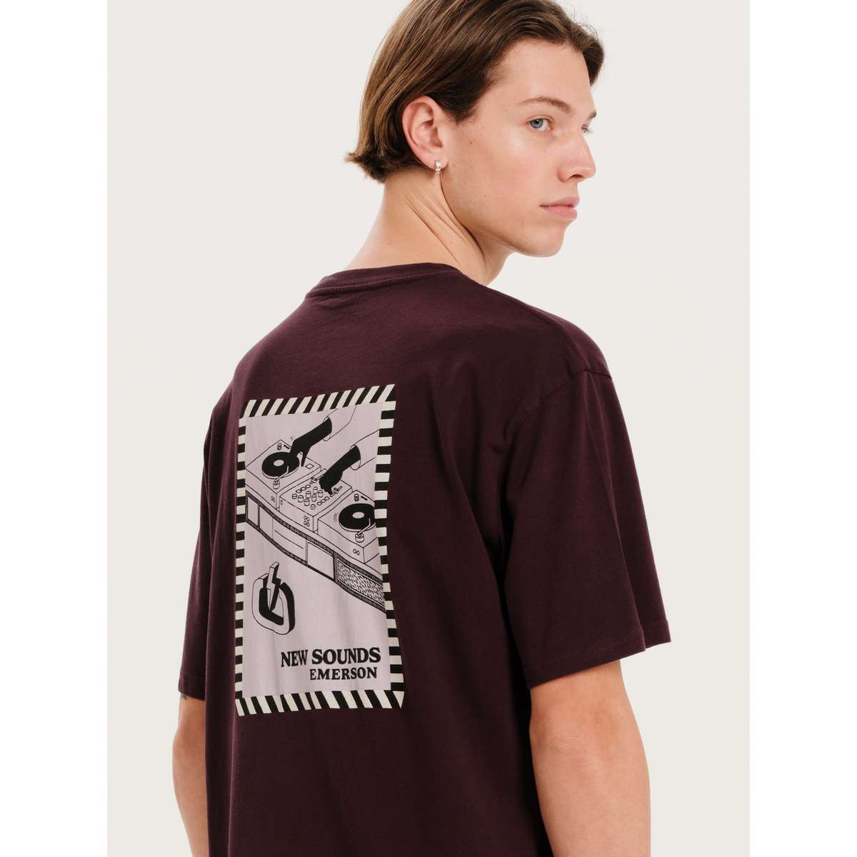 EMERSON ΄΄NEW SOUNDS΄΄ MEN’S SHORT SLEEVE T-SHIRT 251.EM33.44 WINE
