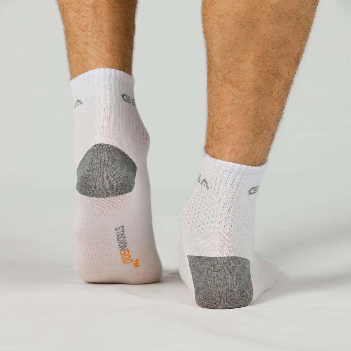 GSA MEN΄S ORGANICPLUS [+] 500 MEN΄S ULTRALIGHT QUARTER ATHLETIC SOCKS / 3Pack WHITE