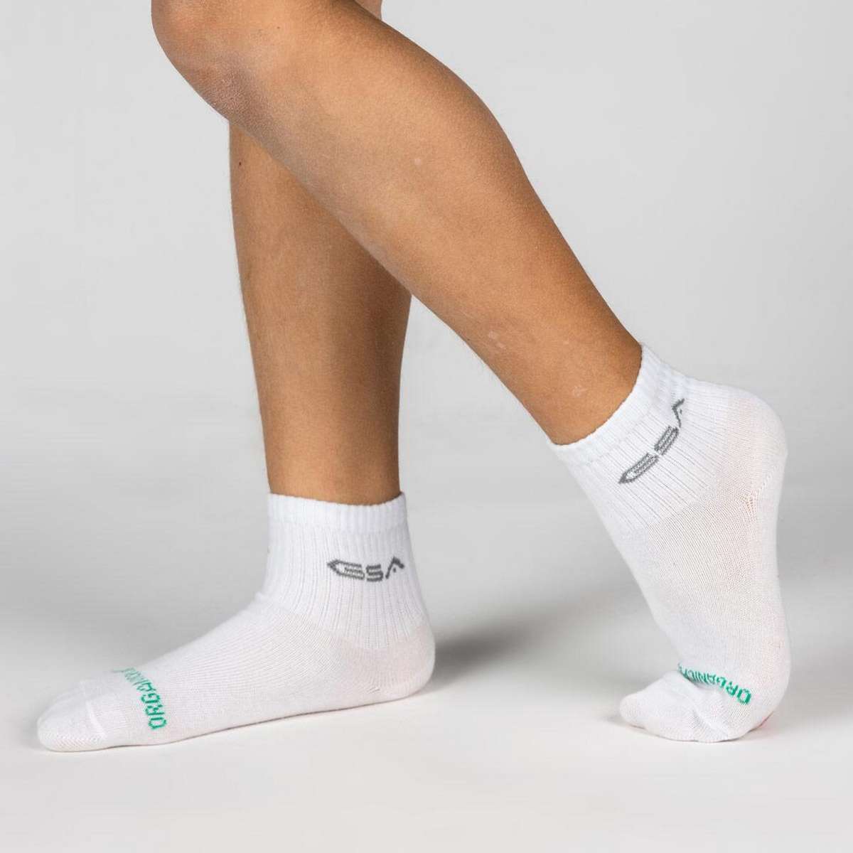 GSA KID΄S ORGANICPLUS [+] 500 QUARTER SOCKS / 3Pack White / Blue / Grey