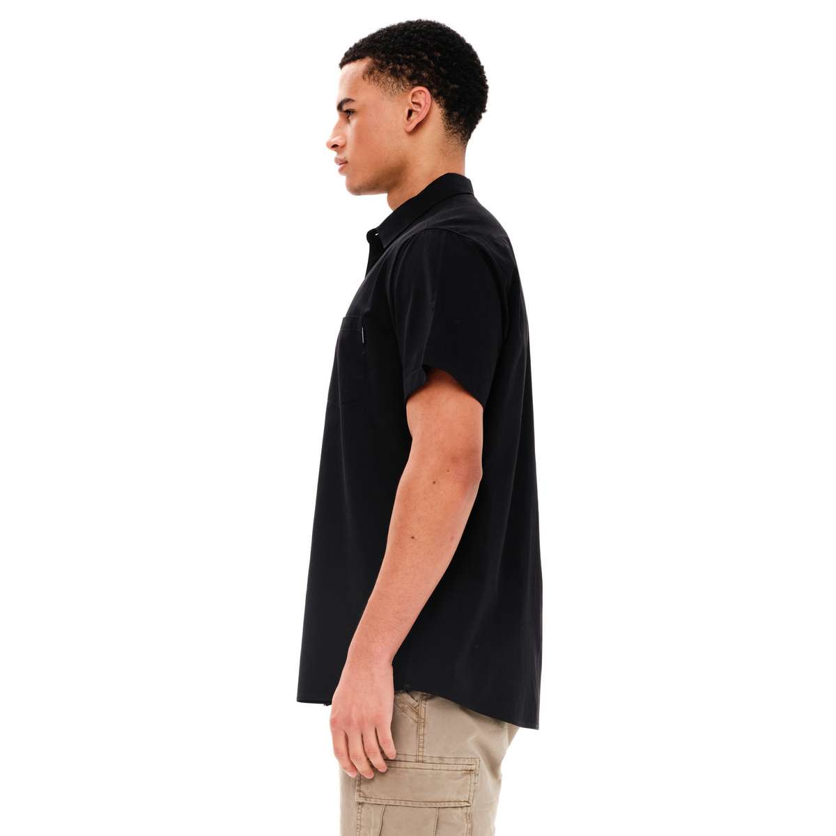 EMERSON MEN’S SHORT SLEEVE SHIRT 251.EM61.12 BLACK