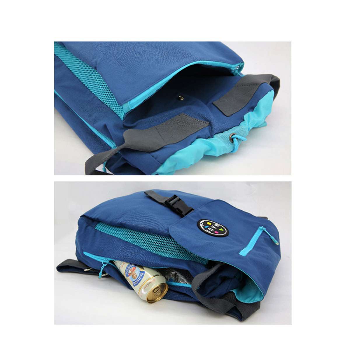 Maui & Sons Υφασμάτινη Τσάντα Θαλάσσης Πλάτης Αδιάβροχη Μπλε 2700