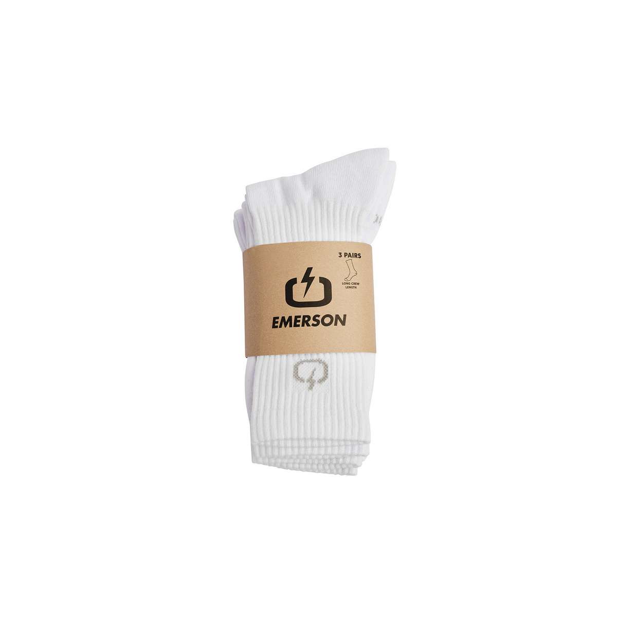 EMERSON ΚΛΑΣΙΚΕΣ ΚΑΛΤΣΕΣ ΜΕΣΑΙΟΥ ΥΨΟΥΣ COTTON 242.EU08.03 WHITE 3-PAC - Λευκό - 43-46