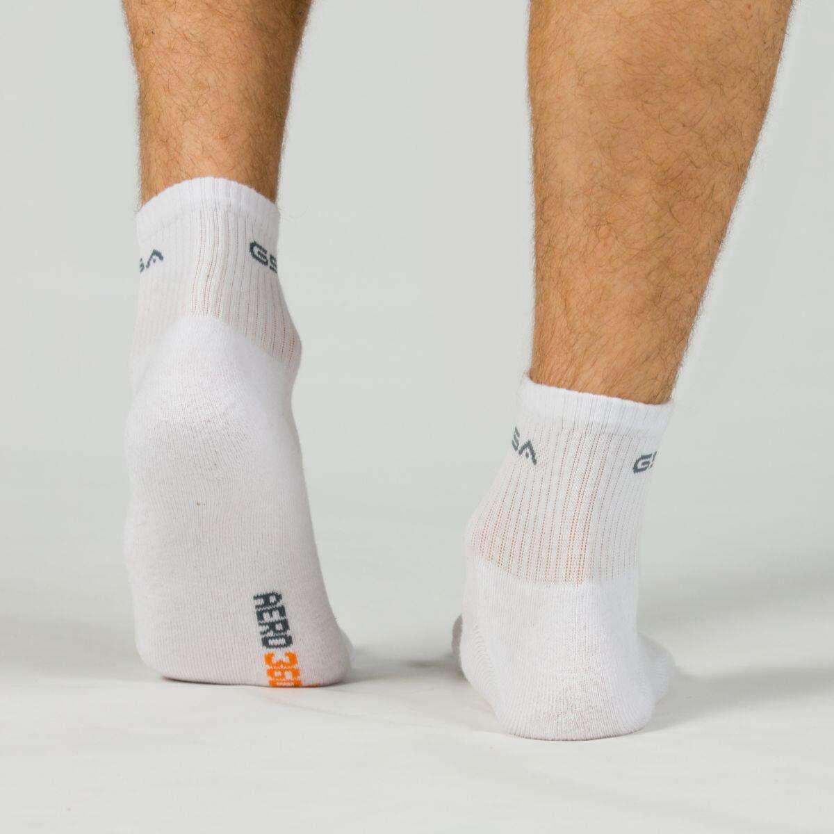 GSA ORGANICPLUS[+] 360 Αθλητικές Κάλτσες Extra Cushioned Quarter / 3Pack 818303 Black / Grey / White