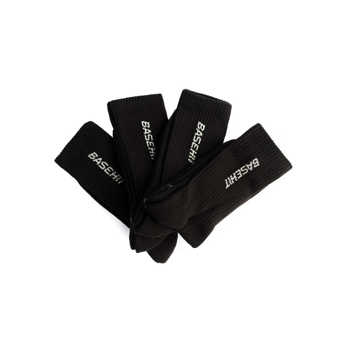 Basehit Unisex High Socks 4-Pairs 242.bu08.105-black