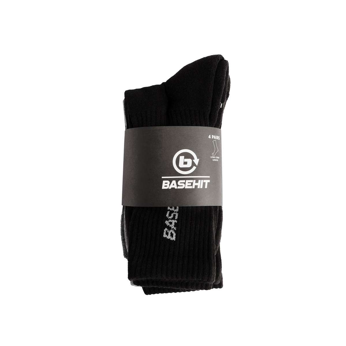Basehit Unisex High Socks 4-Pairs 242.bu08.105-black