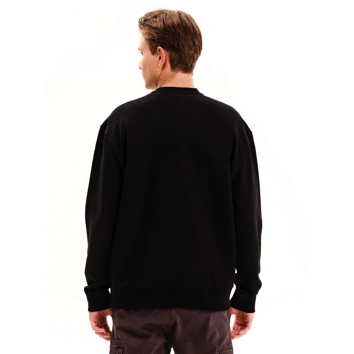 EMERSON MEN’S REGULAR FIT COTTON CLASSIC CREW NECK 252.EM20.03-BLACK