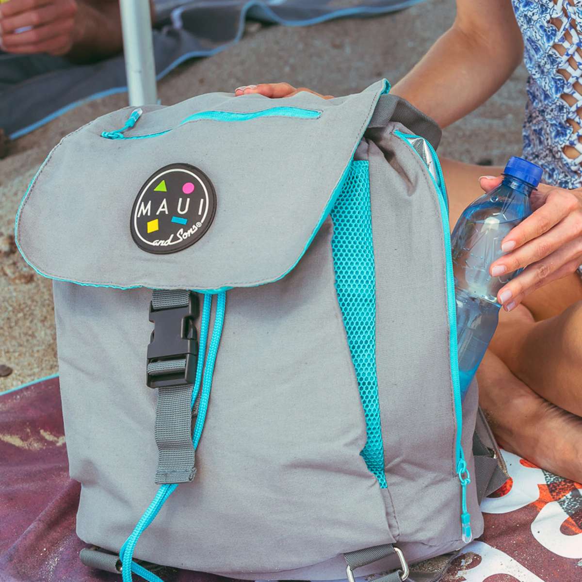 MAUI&SONS Σακίδιο παραλίας 25lt Ecosystem™ polyester γκρι 02701