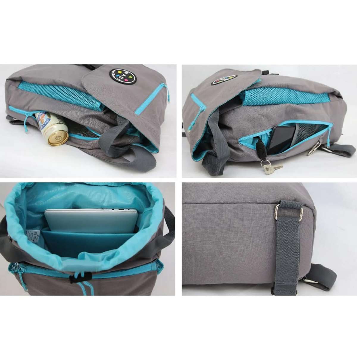 MAUI&SONS Σακίδιο παραλίας 25lt Ecosystem™ polyester γκρι 02701