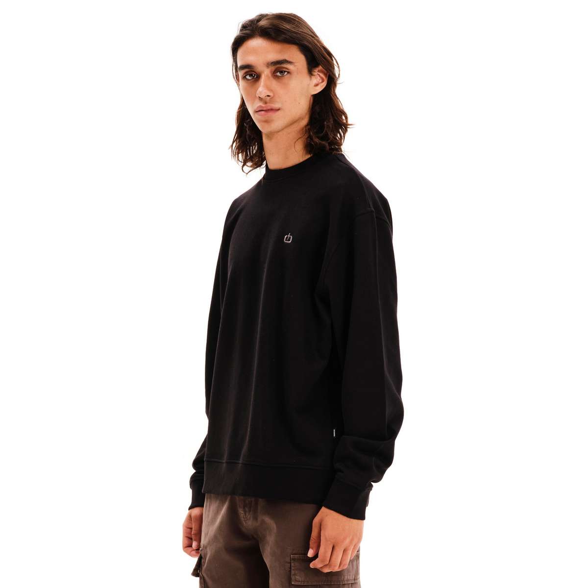 EMERSON MEN’S REGULAR FIT COTTON CLASSIC CREW NECK 252.EM20.97-BLACK