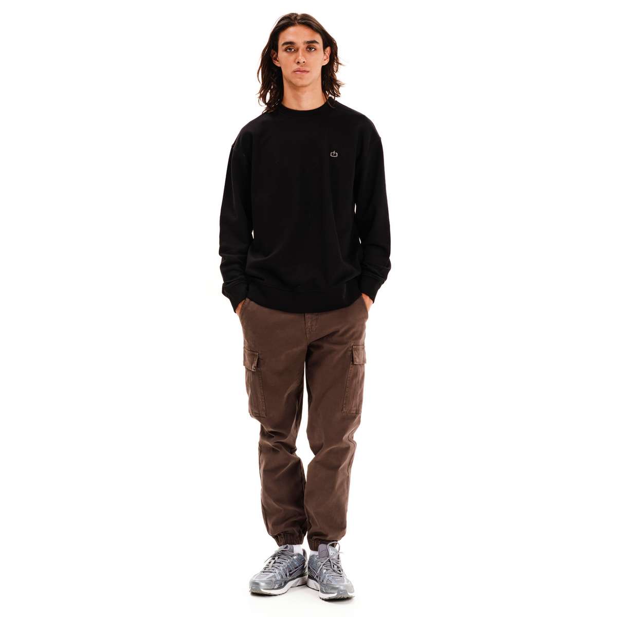 EMERSON MEN’S REGULAR FIT COTTON CLASSIC CREW NECK 252.EM20.97-BLACK