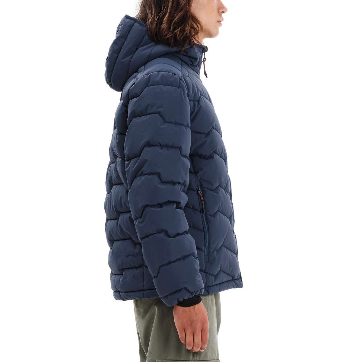 EMERSON MEN’S REGULAR FIT POLYESTER HOODED PUFFER JACKET 252.EM10.56 D.BLUE