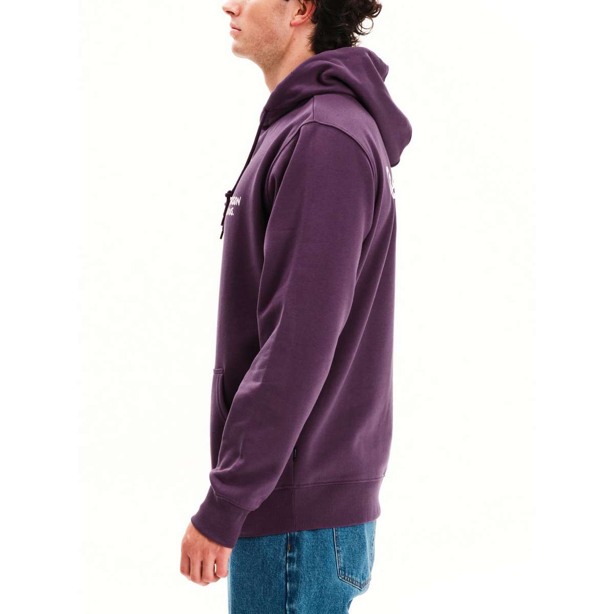 EMERSON MEN’S REGULAR FIT COTTON PULLOVER HOODIE ΄΄EMERSON GENIUS.΄΄ 252.EM20.21 GRAPE PURPLE