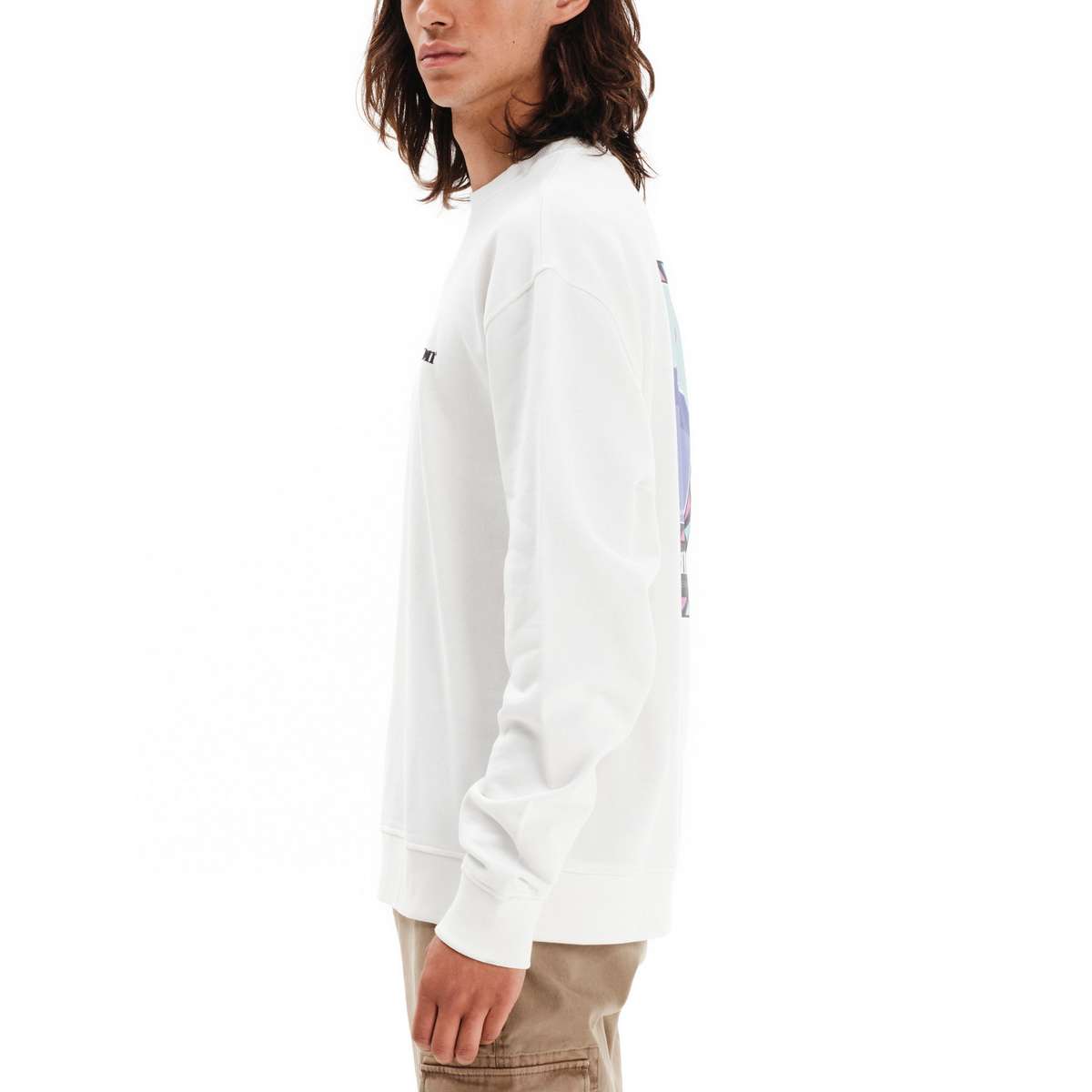 EMERSON MEN’S REGULAR FIT COTTON LANDSCAPE CLASSIC CREW NECK 252.EM20.32 OFF WHITE - Λευκό - XXL