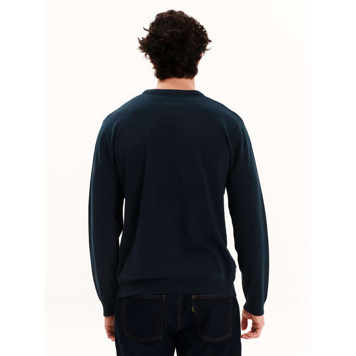 EMERSON MEN’S REGULAR FIT COTTON KNIT SWEATER 252.EM70.90 PETROL