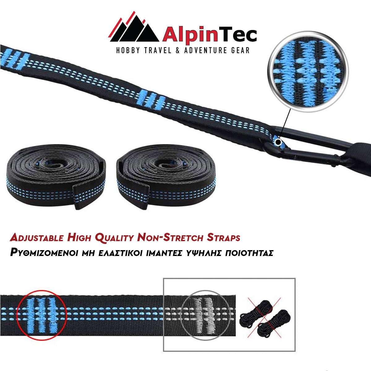 AlpinPro Explorer Private Αιώρα Αλεξίπτωτο Υφασμάτινη GREEN/YELLON