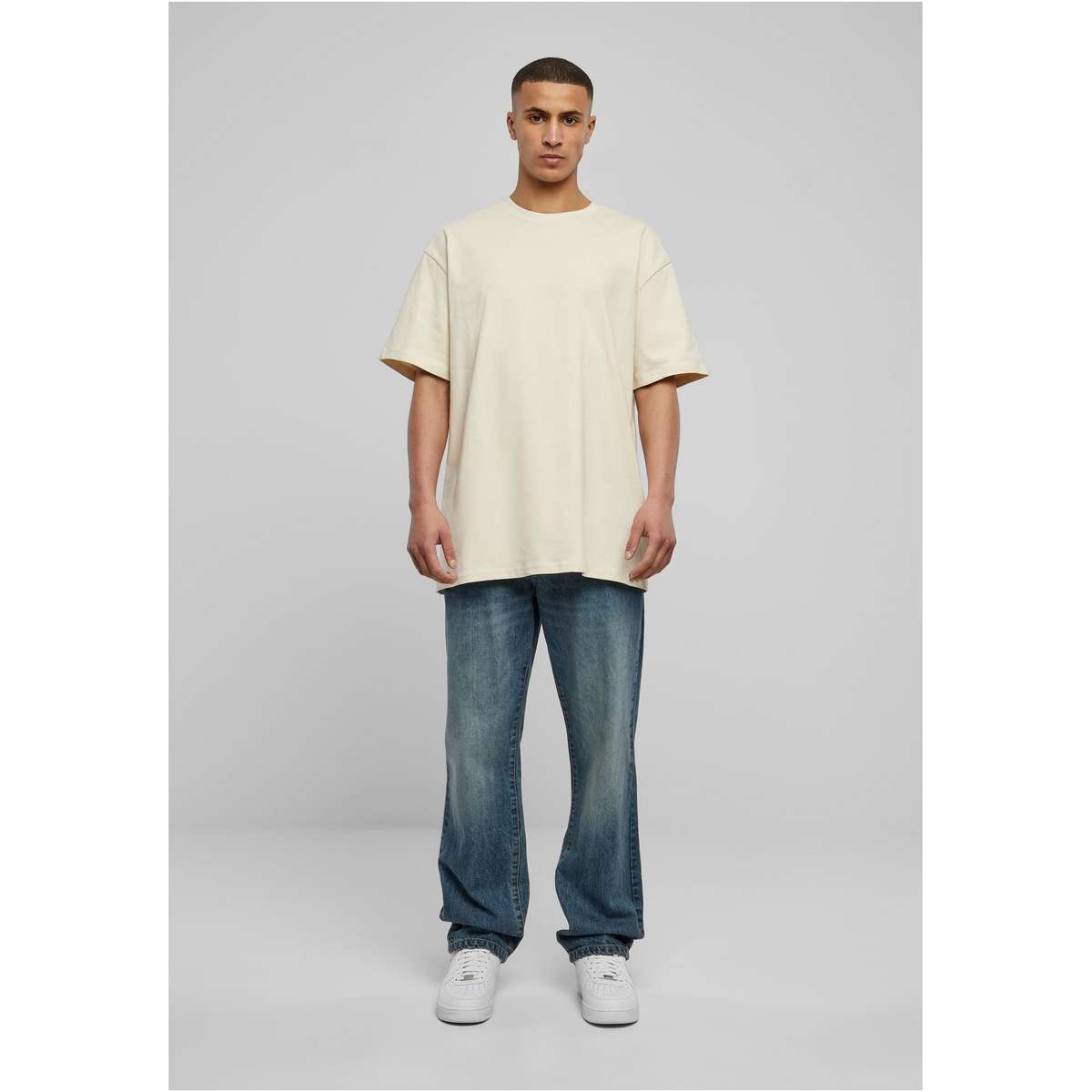 URBAN CLASSICS MEN΄S HEAVY OVERSIZE FIT COTTON TEE TB1778 WHITESAND