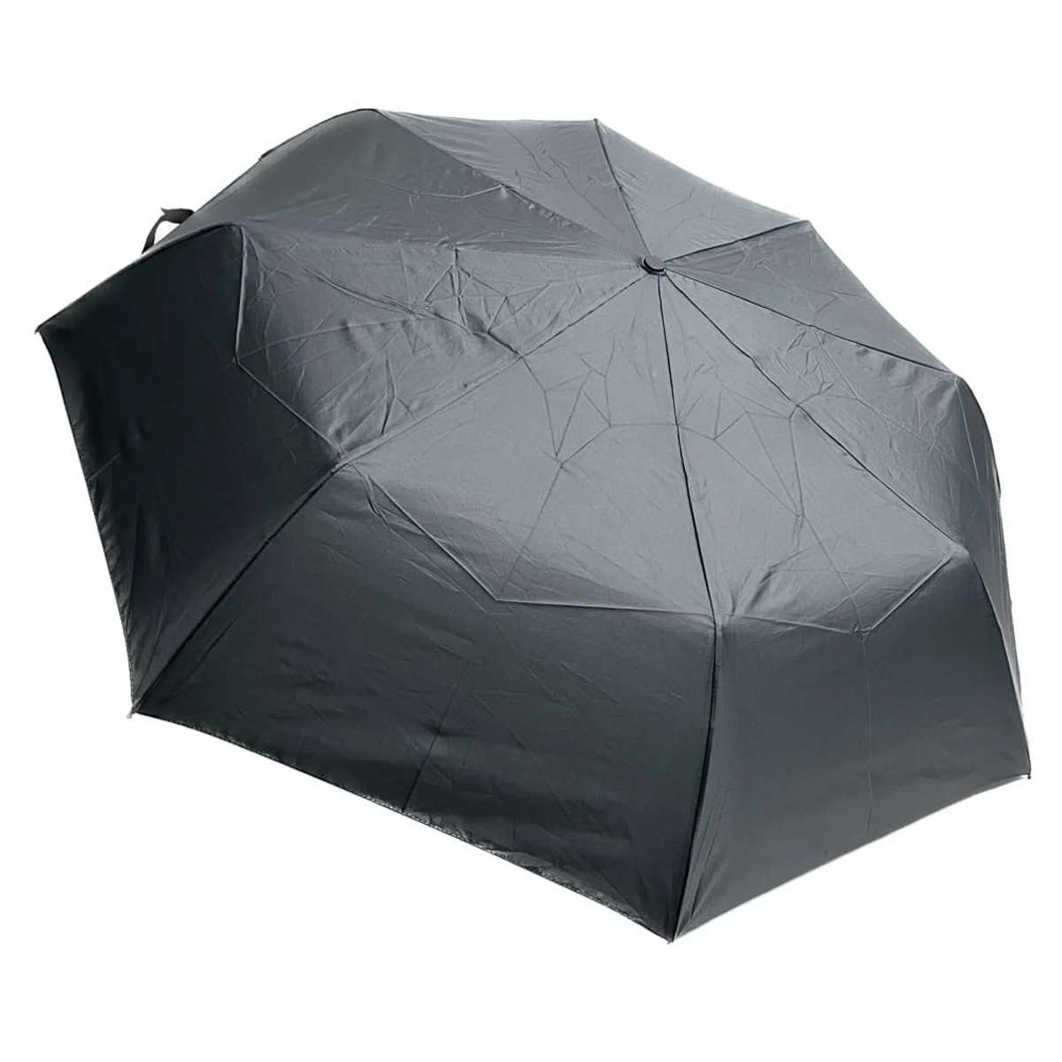 Guy Laroche Ομπρέλα βροχής ανδρική σπαστή 3s αυτόματο α/κ R55cm polyester μονόχρωμη Γκρι