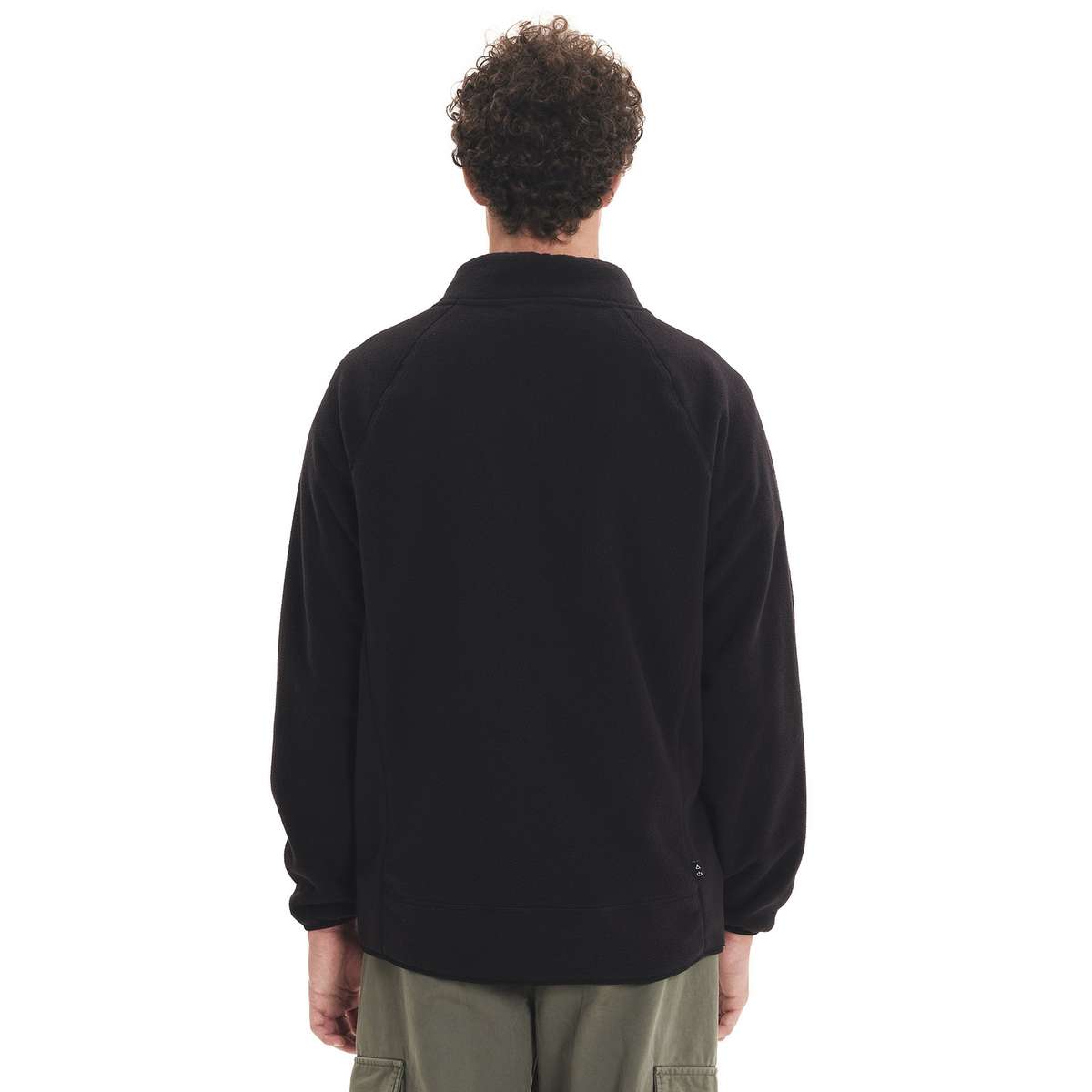 EMERSON MEN’S REGULAR FIT POLYESTER FULL ZIP FLEECE 252.EM29.19 BLACK