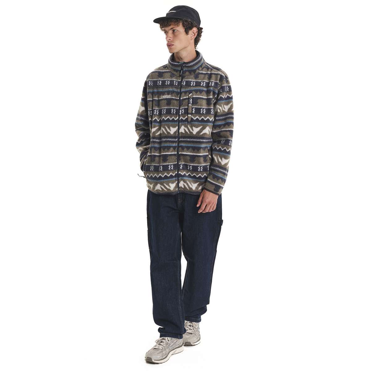 EMERSON MEN’S REGULAR FIT POLYESTER FULL ZIP FLEECE PR538 DUSTY OLIVE