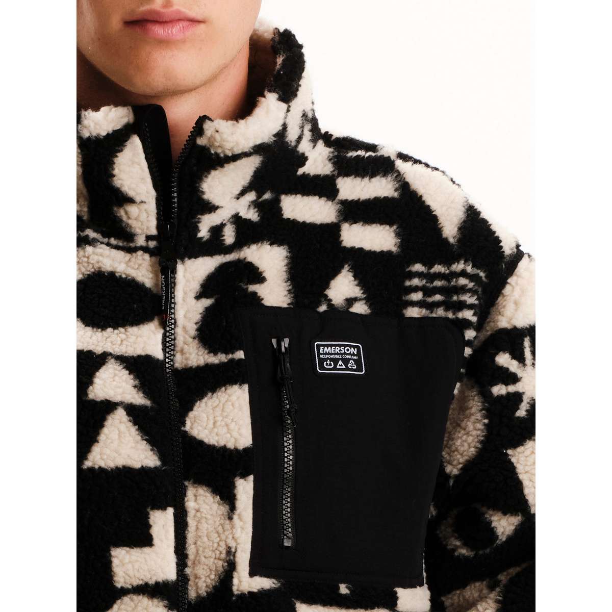 EMERSON ΑΝΔΡΙΚΟ SHERPA FLEECE ΜΕ ΦΕΡΜΟΥΑΡ 252.EM290.429 PR542 OFF WHITE