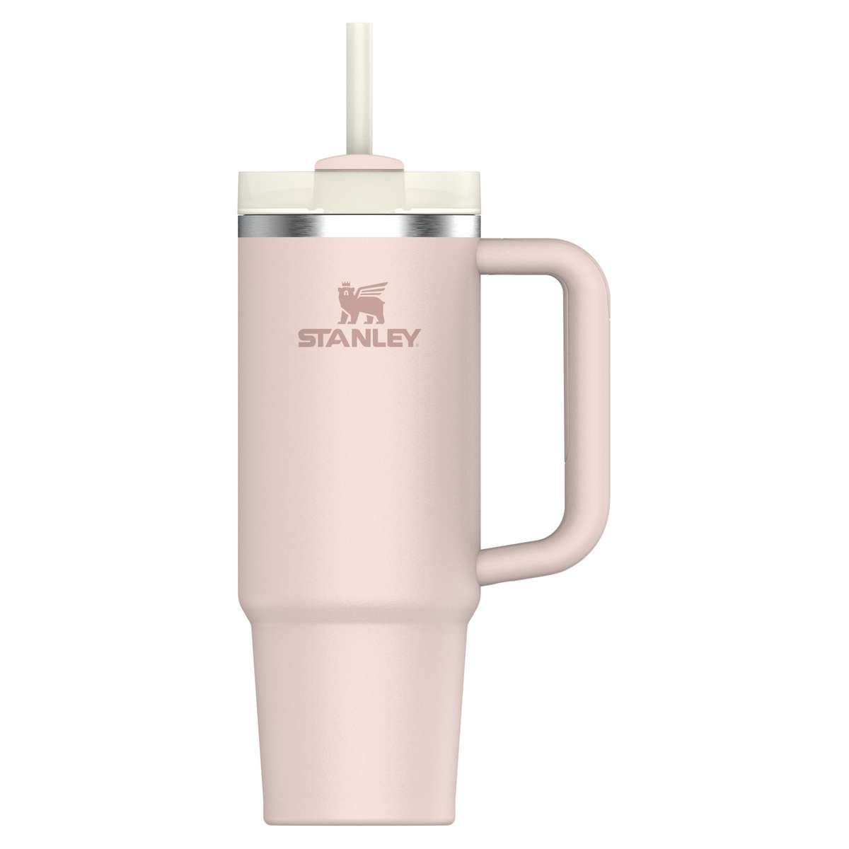 Stanley Quencher H2.0 FlowState Handled Tumbler Θερμός Ανοξείδωτο BPA Free 890ml Pink