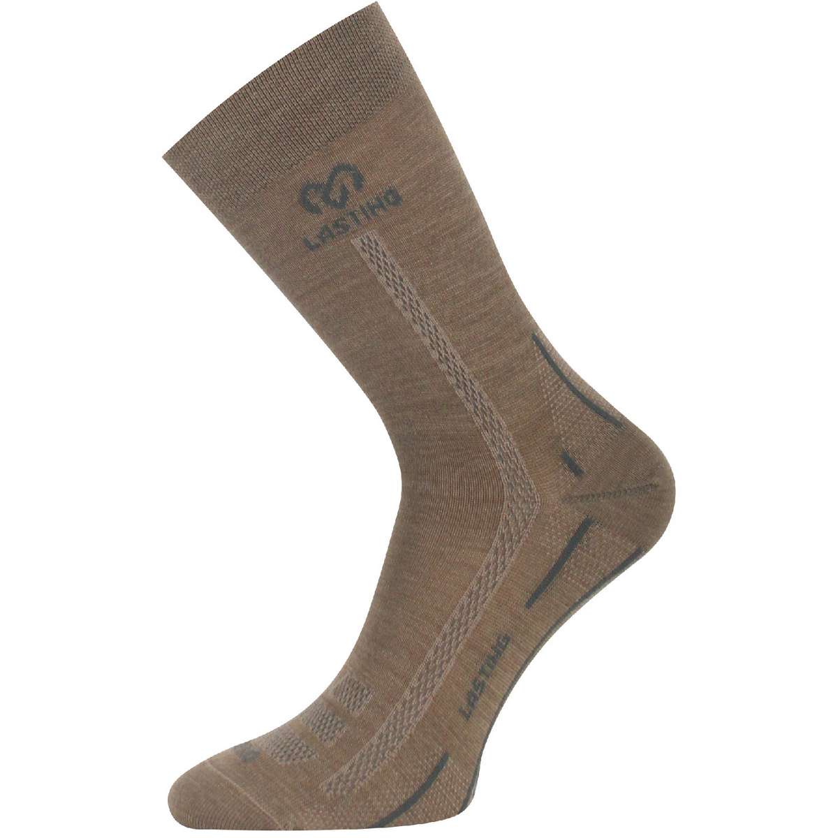 Lasting Merino Trekking Κάλτσες Καφέ 1 Ζεύγος 	WLS-710