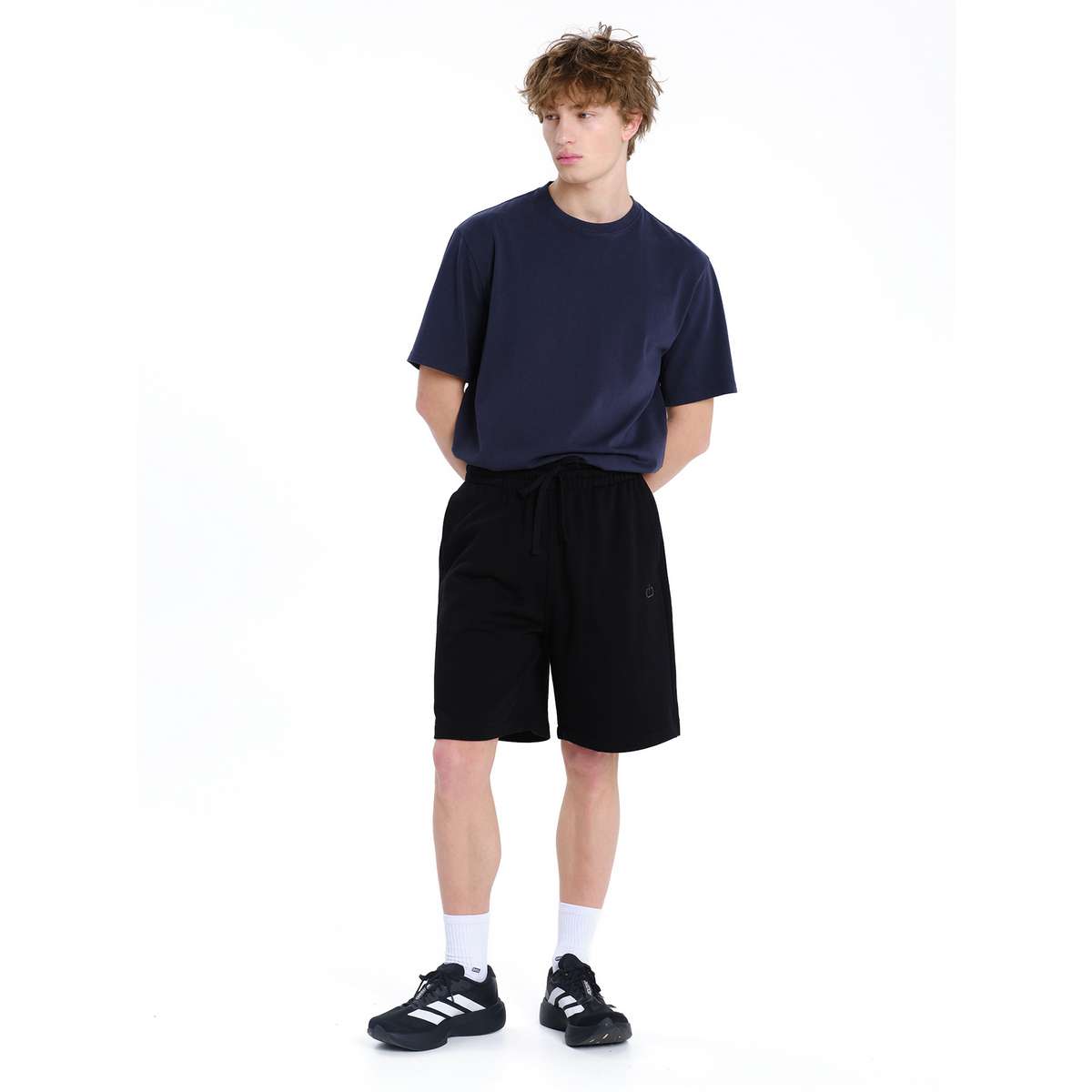 Emerson Men΄s Regular Fit Cotton Sweat Shorts 261.EM26.53-BLACK - Μαύρο - L