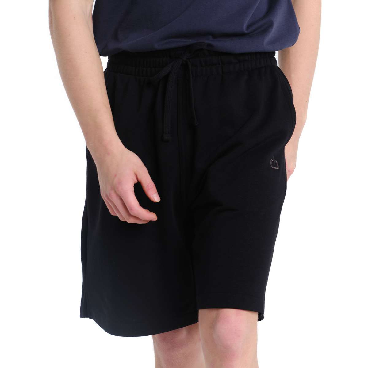 Emerson Men΄s Regular Fit Cotton Sweat Shorts 261.EM26.53-BLACK - Μαύρο - L
