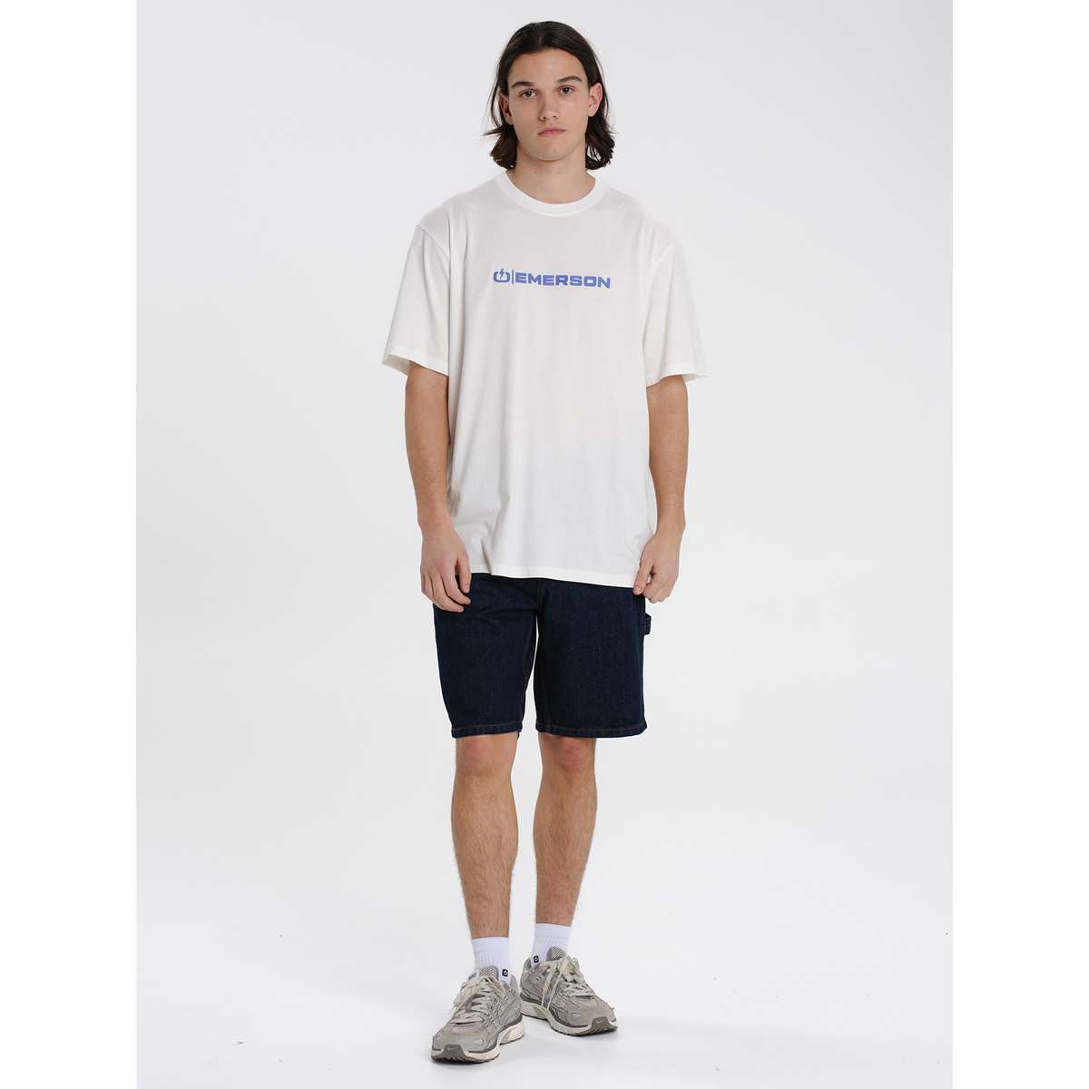 EMERSON LOGO MEN΄S REGULAR FIT COTTON T-SHIRT 261.EM33.03-FROSTY-WHITE