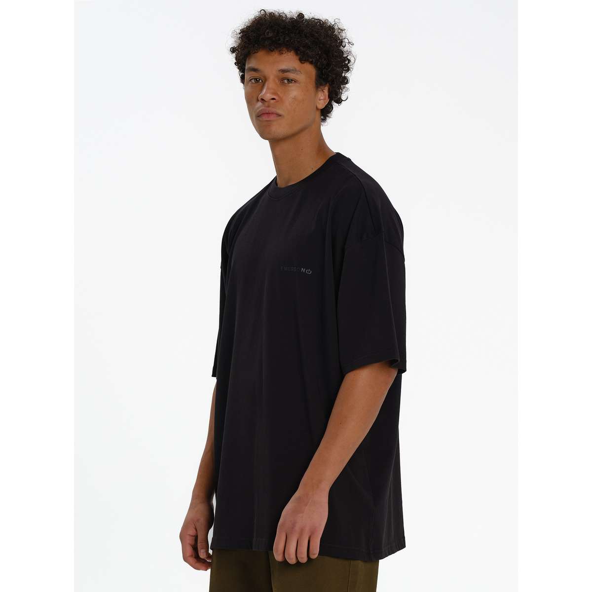 EMERSON MEN΄S OVERSIZED FIT COTTON T-SHIRT 261.EM33.100-BLACK