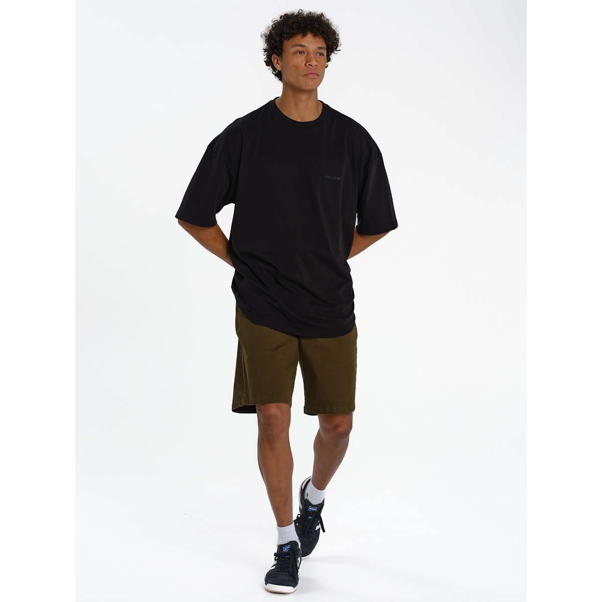 EMERSON MEN΄S OVERSIZED FIT COTTON T-SHIRT 261.EM33.100-BLACK