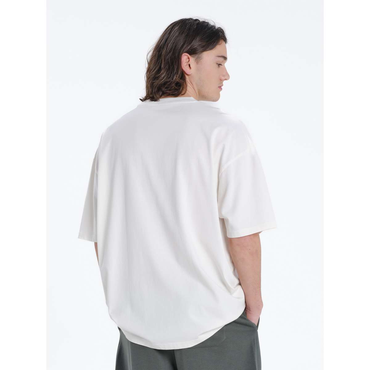 EMERSON MEN΄S OVERSIZED FIT COTTON T-SHIRT 261.EM33.100-OFF WHITE