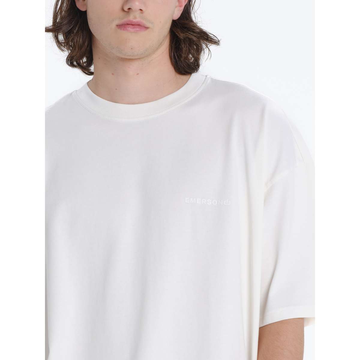 EMERSON MEN΄S OVERSIZED FIT COTTON T-SHIRT 261.EM33.100-OFF WHITE