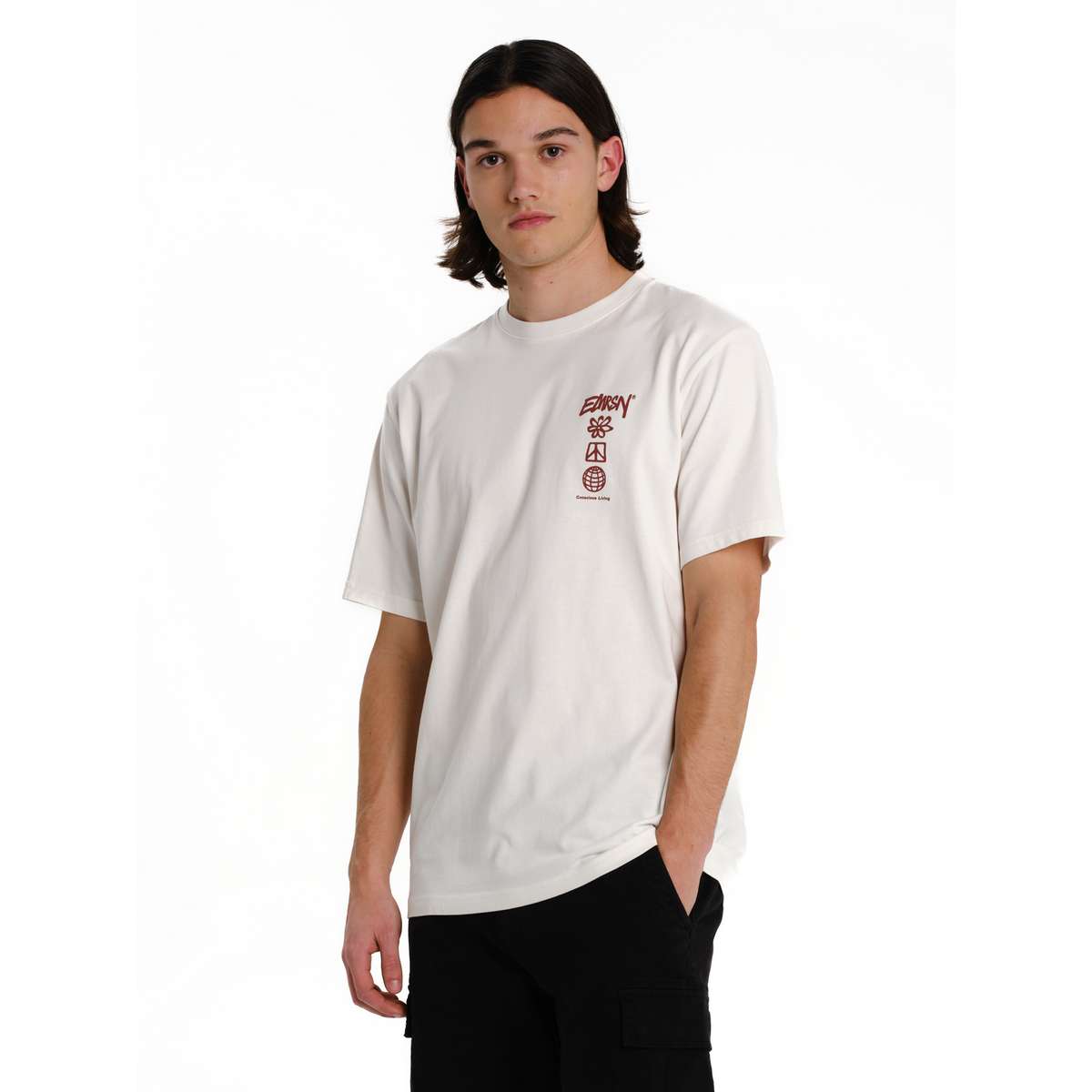 EMERSON MEN΄S REGULAR FIT COTTON T-SHIRT 261.EM33.47-OFF WHITE