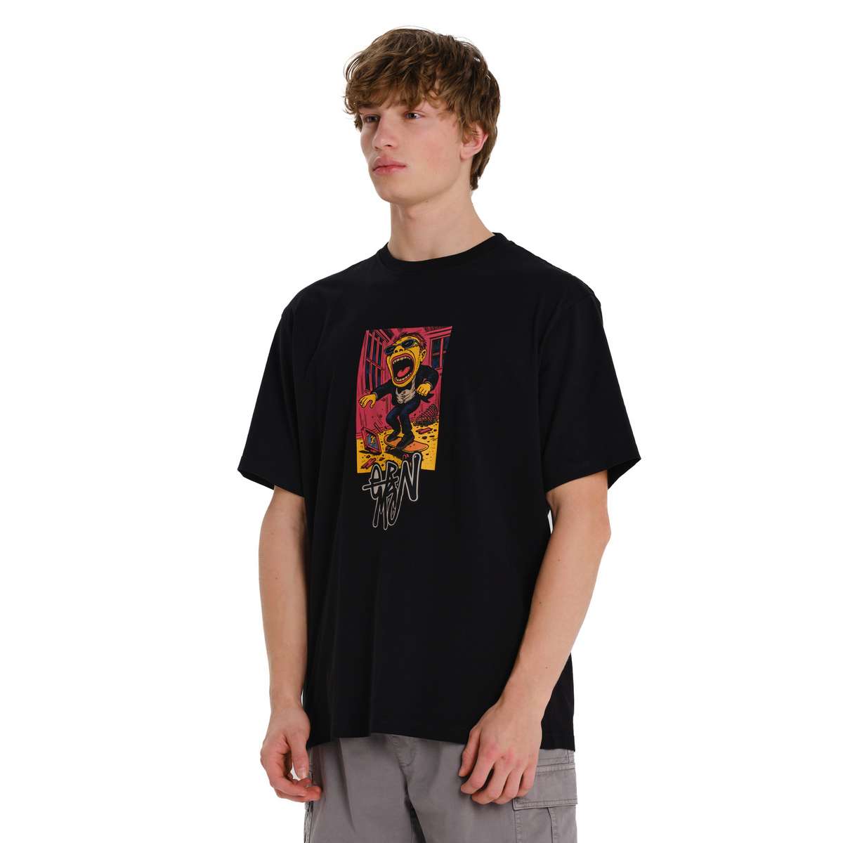 EMERSON MEN΄S REGULAR FIT COTTON T-SHIRT 261.EM33.59-BLACK