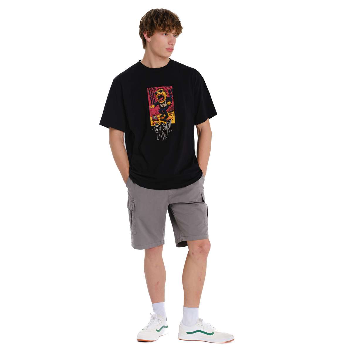 EMERSON MEN΄S REGULAR FIT COTTON T-SHIRT 261.EM33.59-BLACK