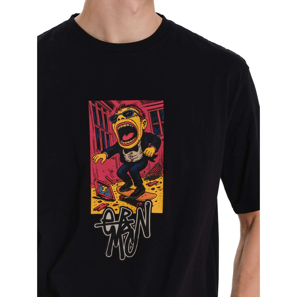 EMERSON MEN΄S REGULAR FIT COTTON T-SHIRT 261.EM33.59-BLACK