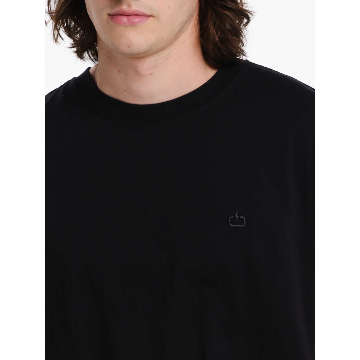 EMERSON LOGO EMBROIDERY MEN’S REGULAR FIT COTTON SLEEVELESS T-SHIRT 261.EM37.125-BLACK