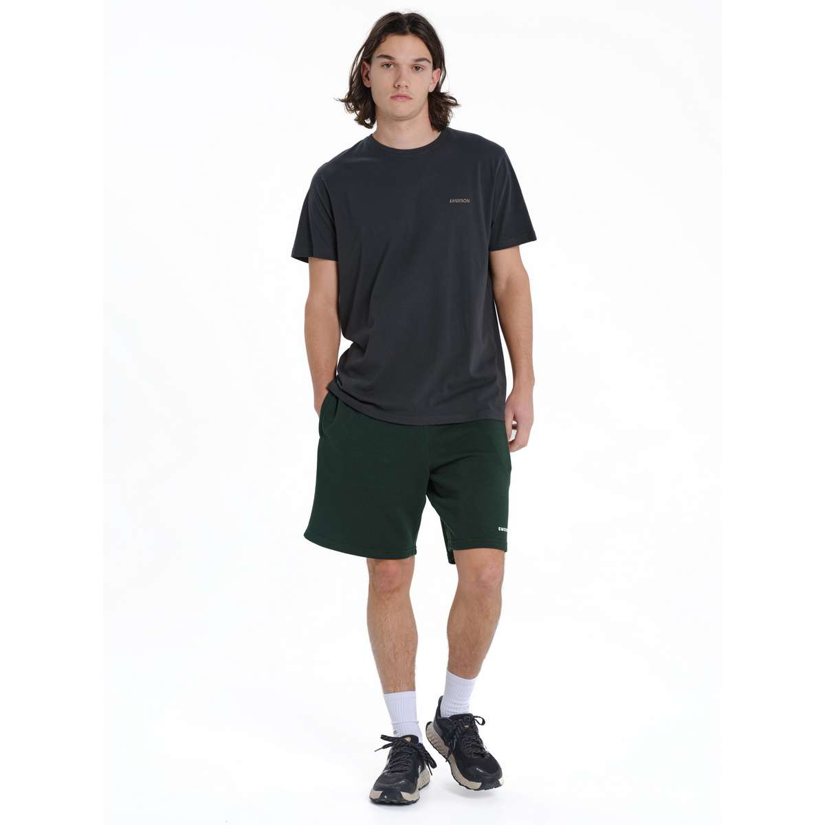 EMERSON ΑΝΔΡΙΚΟ ΑΘΛΗΤΙΚΟ FRENCH TERRY SWEAT SHORTS COTTON FOREST - Πράσινο - L
