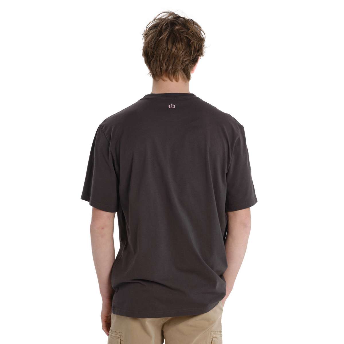 EMERSON LOGO ΑΝΔΡΙΚΟ ΚΟΝΤΟΜΑΝΙΚΟ T-SHIRT COTTON CHARCOAL