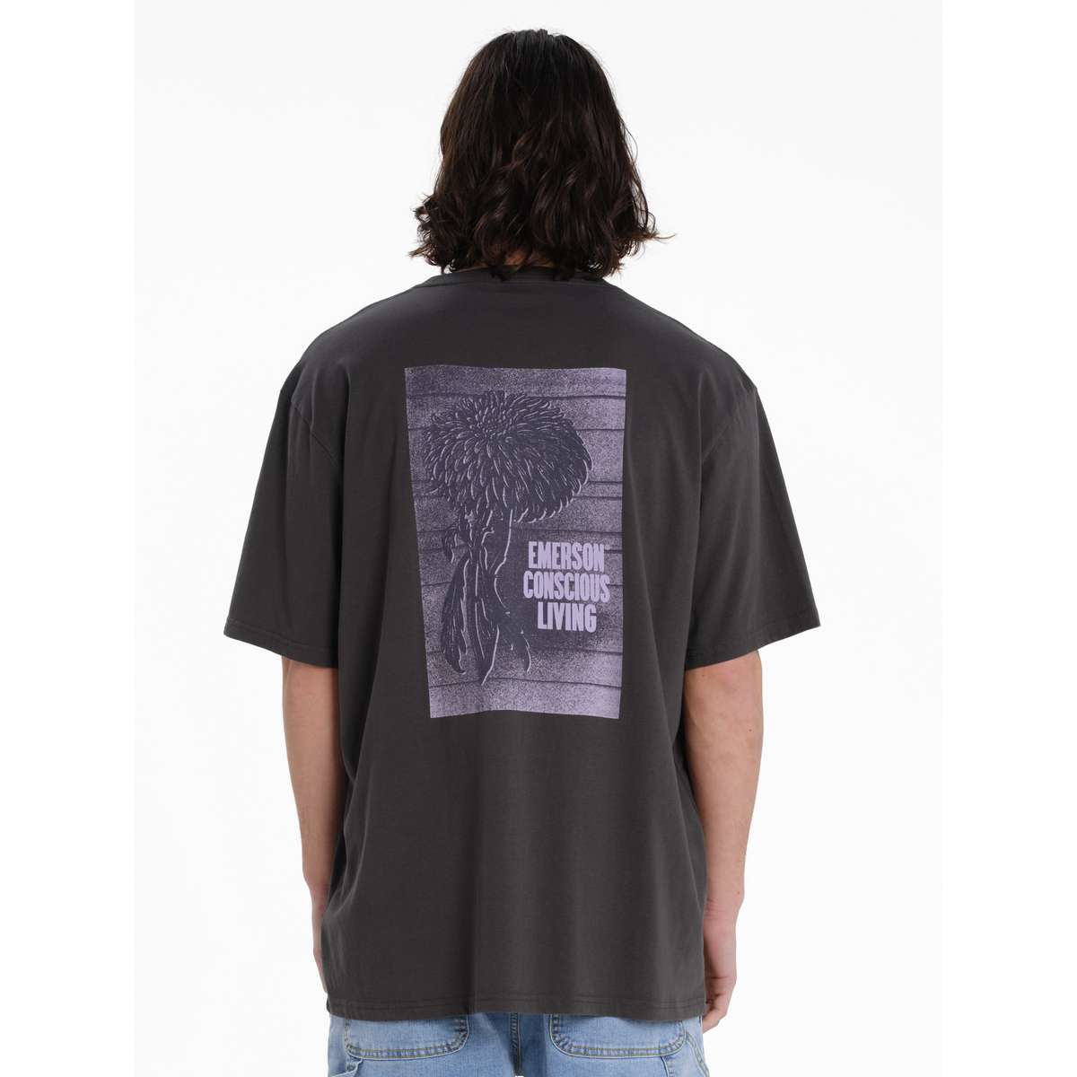 EMERSON CONSCIOUS LIVING ΑΝΔΡΙΚΟ T-SHIRT COTTON CHARCOAL