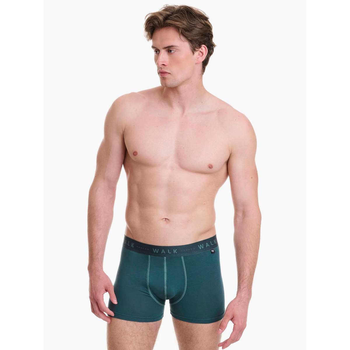 Walk Ανδρικά Μποξεράκια Μπαμπού Χακί-Πράσινο 2Pack W1776-2440 - Χακί-Πράσινο - M