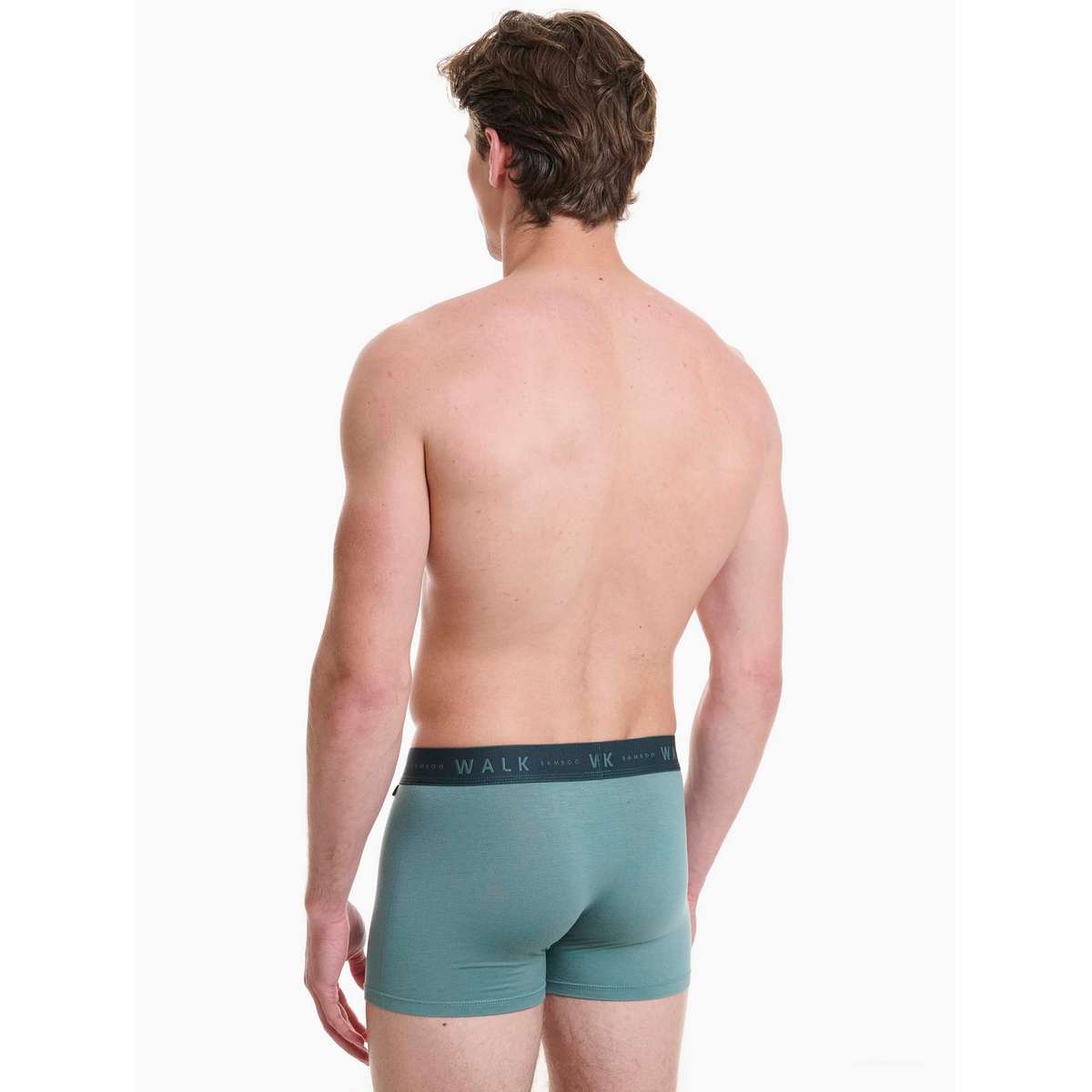Walk Ανδρικά Μποξεράκια Μπαμπού Χακί-Πράσινο 2Pack W1776-2440 - Χακί-Πράσινο - M