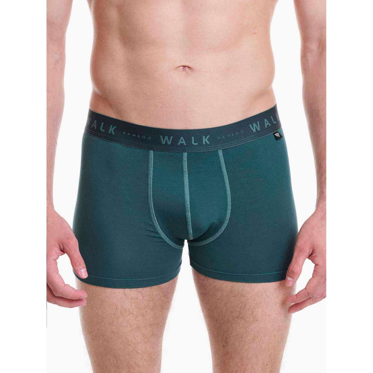 Walk Ανδρικά Μποξεράκια Μπαμπού Χακί-Πράσινο 2Pack W1776-2440 - Χακί-Πράσινο - M