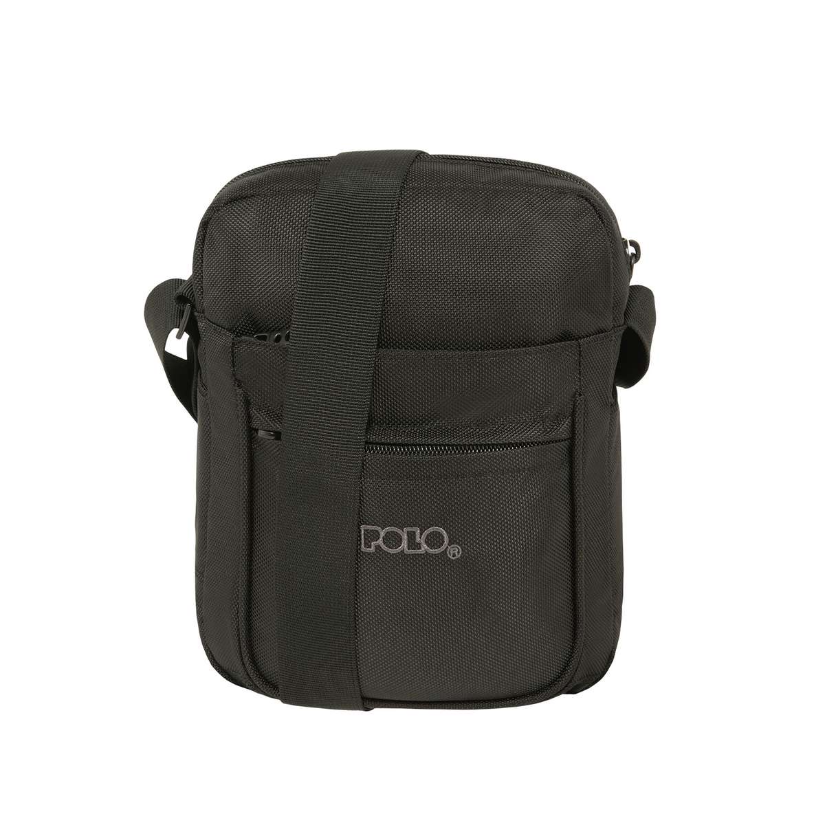 Polo Vertical Large Ανδρική Τσάντα Ώμου Χιαστί Μαύρη 9-07-072-2000